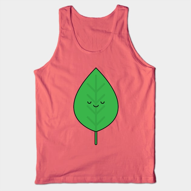 Kawaii Leaf Tank Top by WildSloths